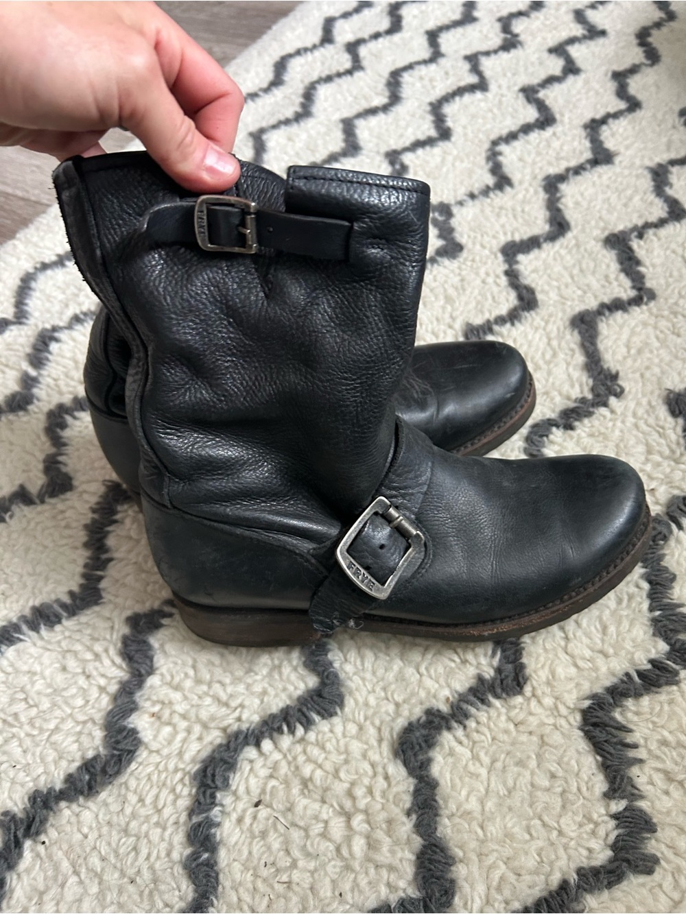 Frye Black Leather Boots
